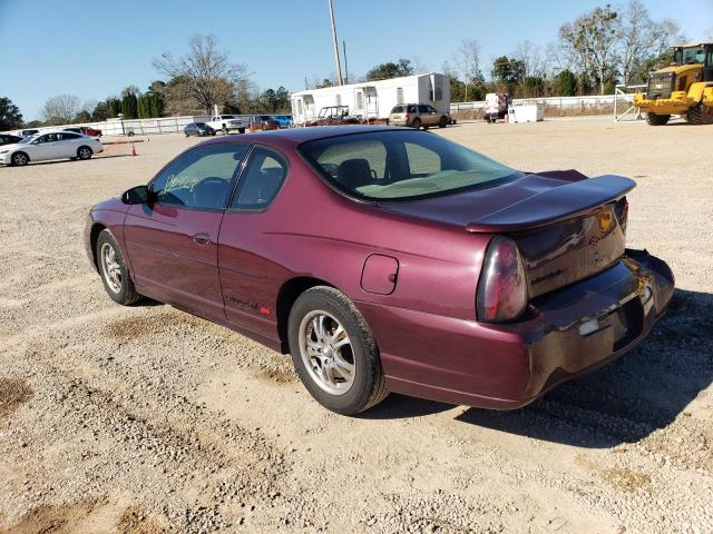 2G1WX12KX39248947 - 2003 CHEVROLET MONTE CARL SS BURGUNDY photo 2