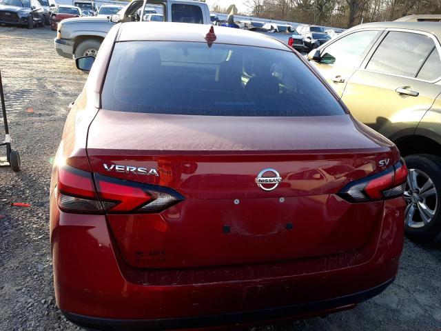 3N1CN8EV4ML926057 - 2022 NISSAN VERSA SV RED photo 6