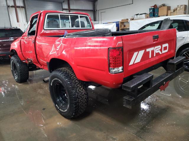 JT4RN01P6K4003243 - 1989 TOYOTA PICKUP 1/2 TON SHORT WHEELBASE DLX RED photo 2