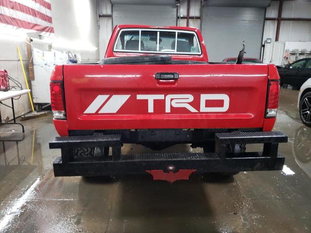 JT4RN01P6K4003243 - 1989 TOYOTA PICKUP 1/2 TON SHORT WHEELBASE DLX RED photo 6