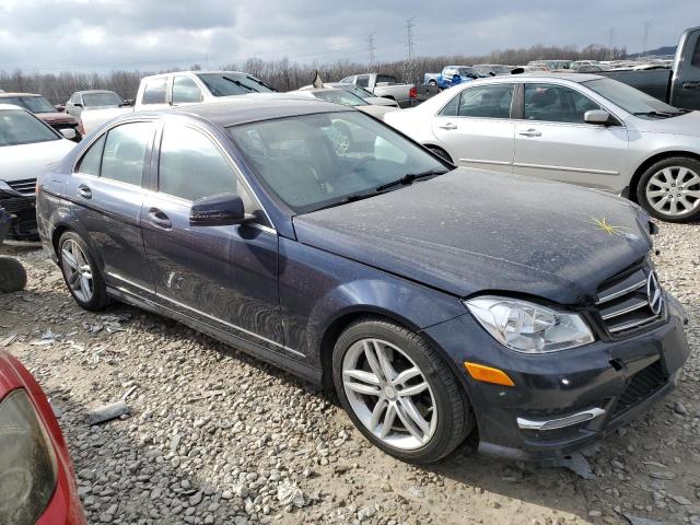 WDDGF8ABXEG249292 - 2014 MERCEDES-BENZ C 300 4MATIC BLUE photo 4