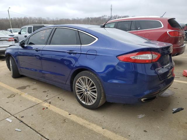 3FA6P0T98GR403546 - 2016 FORD FUSION SE BLUE photo 2