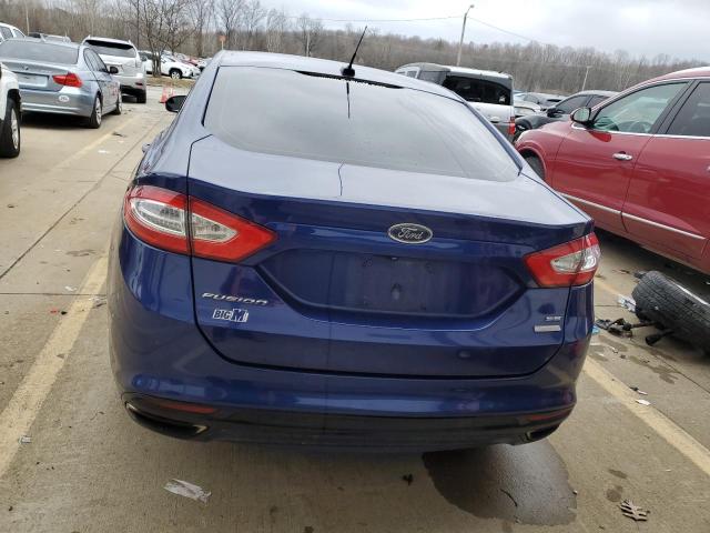 3FA6P0T98GR403546 - 2016 FORD FUSION SE BLUE photo 6