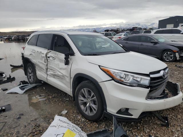 5TDJKRFH2FS121165 - 2015 TOYOTA HIGHLANDER XLE 白色 照片 4