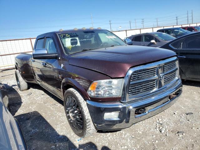 3C63DPKL2CG281646 - 2012 DODGE RAM 3500 LONGHORN MAROON photo 4