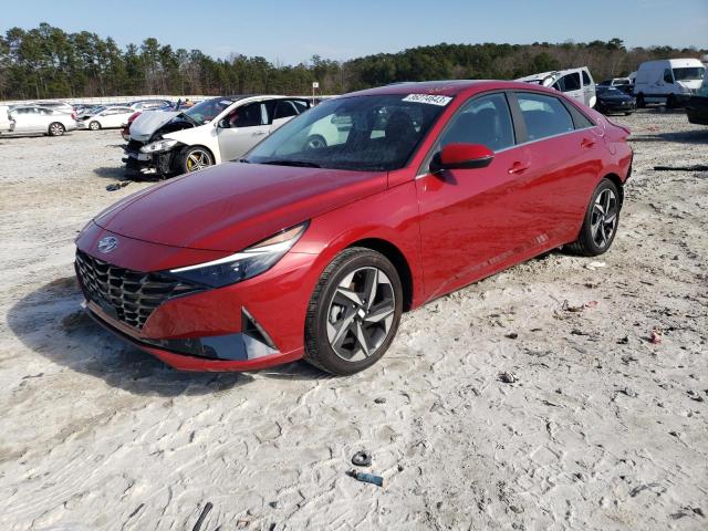 KMHLP4AGXNU355846 - 2022 HYUNDAI ELANTRA LIMITED RED photo 1