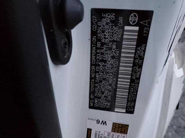 JTKDE177970211941 - 2007 TOYOTA SCION TC 白色 照片 13