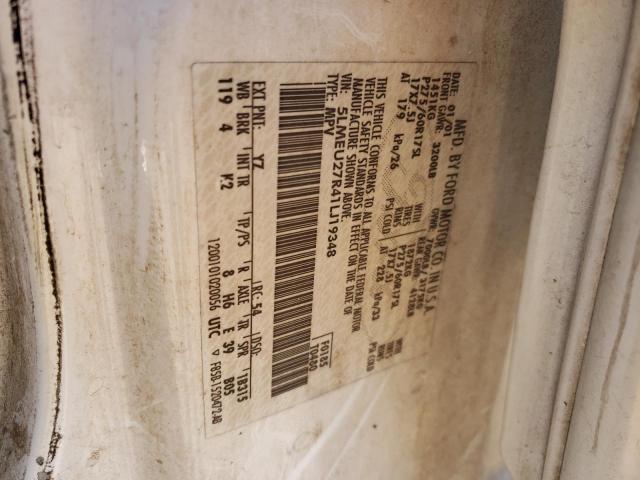 5LMEU27R41LJ19348 - 2001 LINCOLN NAVIGATOR თეთრი ფოტო 13