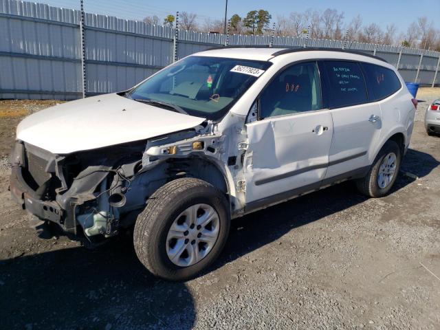 1GNLREED5AJ220118 - 2010 CHEVROLET TRAVERSE LS WHITE photo 1