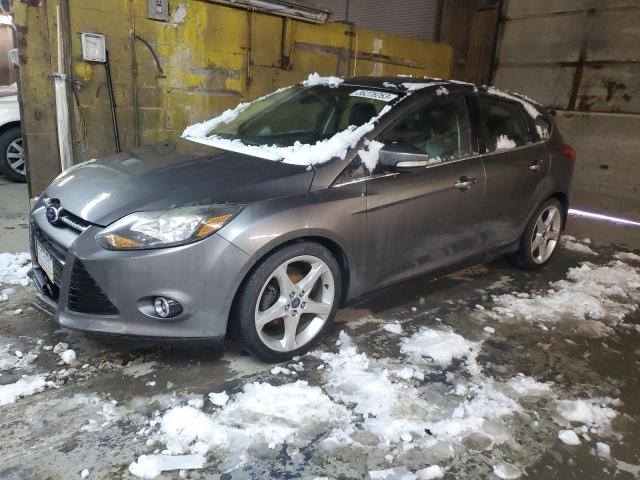 1FAHP3N2XCL433683 - 2012 FORD FOCUS TITANIUM GRAY photo 1