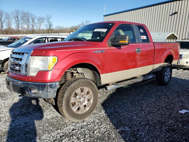 1FTRX148X9FA99347 - 2009 FORD F150 SUPER CAB MAROON photo 1