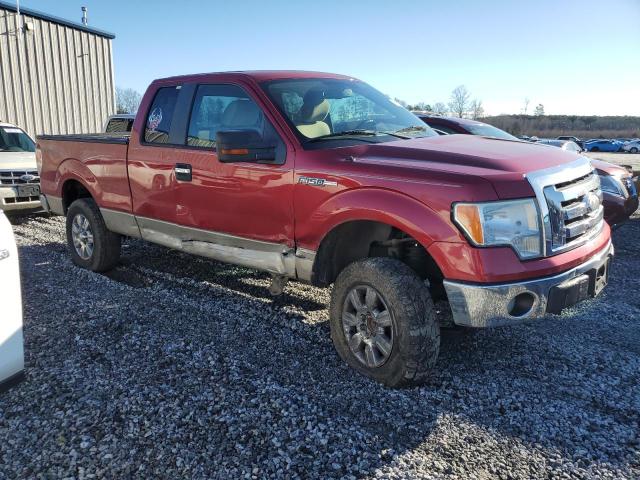 1FTRX148X9FA99347 - 2009 FORD F150 SUPER CAB MAROON photo 4