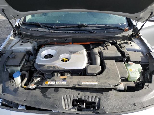 KMHE24L13GA011957 - 2016 HYUNDAI SONATA HYBRID WHITE photo 11