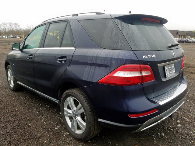 4JGDA5HB3CA044747 - 2012 MERCEDES-BENZ ML 350 4MATIC  photo 3