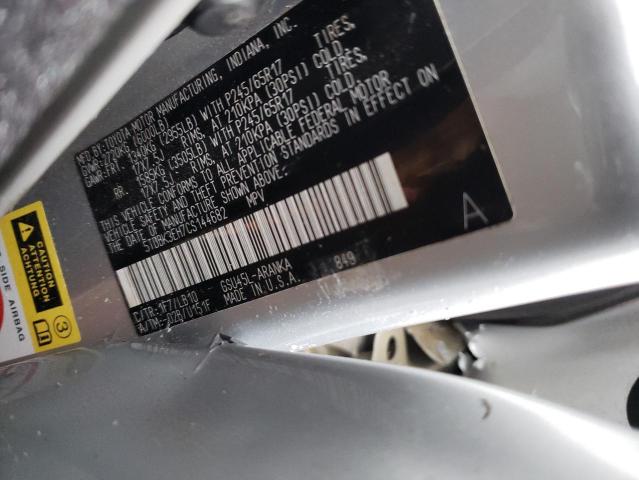 5TDBK3EH7CS144682 - 2012 TOYOTA HIGHLANDER BASE Күміс фото 14