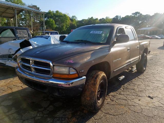 1B7GG2AN2YS751469 - 2000 DODGE DAKOTA QUAD  photo 2