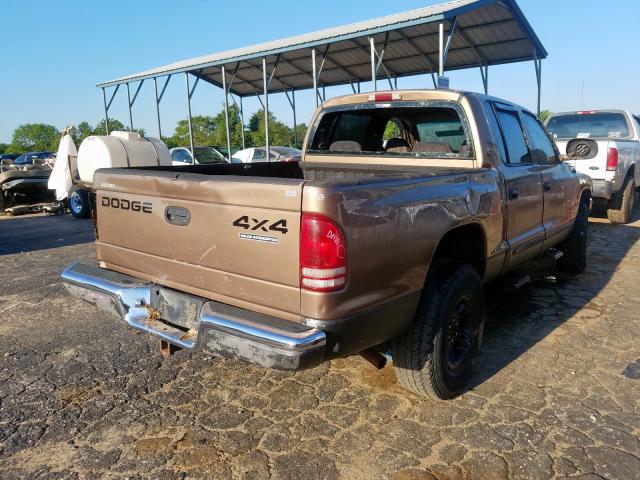 1B7GG2AN2YS751469 - 2000 DODGE DAKOTA QUAD  photo 4