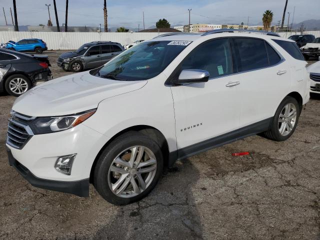 2GNAXMEV6J6121062 - 2018 CHEVROLET EQUINOX PREMIER WHITE photo 1