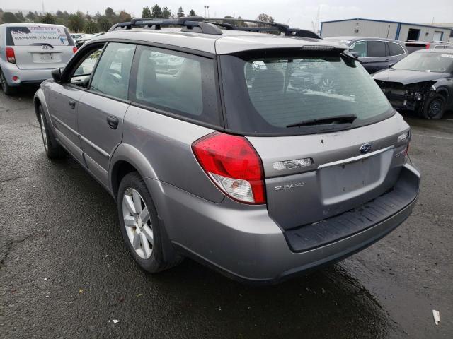 4S4BP61C787311195 - 2008 SUBARU OUTBACK 2. GRAY photo 2