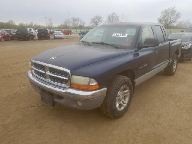 1B7HL2AX81S250559 - 2001 DODGE DAKOTA QUAD  photo 2