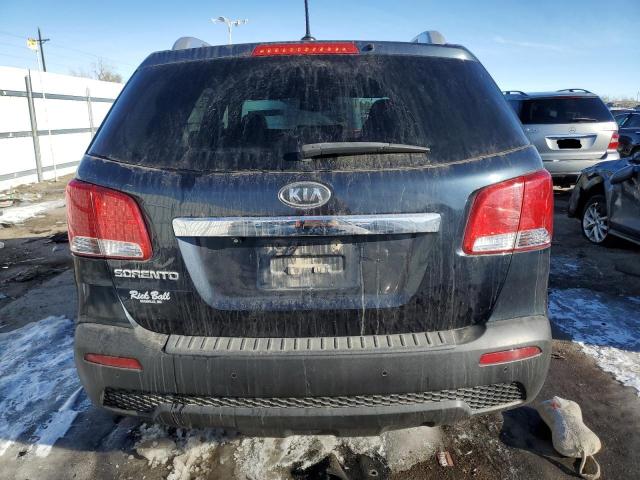 5XYKT3A61CG282572 - 2012 KIA SORENTO BASE BLUE photo 6