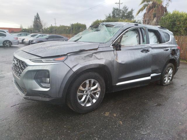 5NMS23AD1KH073855 - 2019 HYUNDAI SANTA FE SE GRAY photo 1