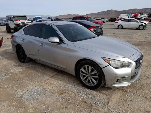 JN1BV7AR1FM402792 - 2015 INFINITI Q50 BASE SILVER photo 4