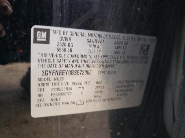 3GYFNEEY0BS572005 - 2011 CADILLAC SRX PERFORMANCE COLLECTION Noir photo 13