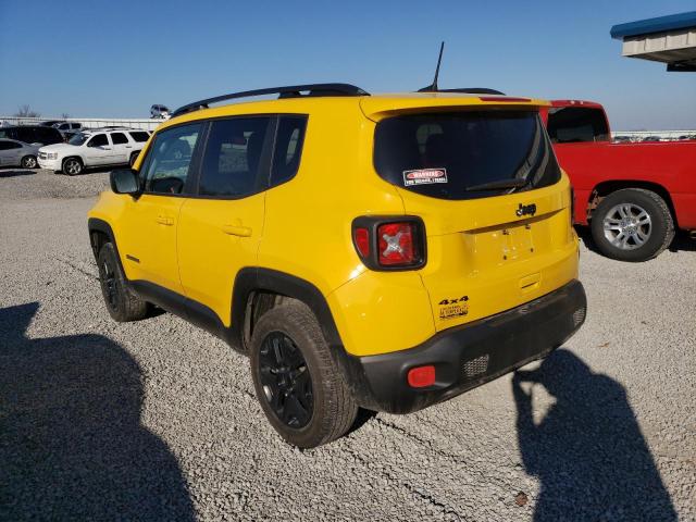 ZACCJBAB7JPH89720 - 2018 JEEP RENEGADE SPORT Դեղին լուսանկար 2