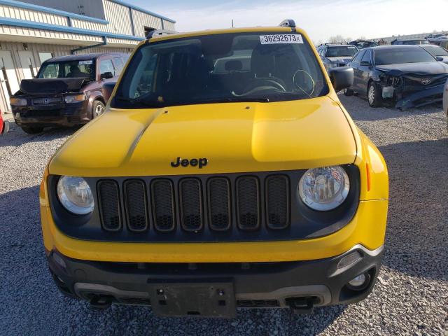 ZACCJBAB7JPH89720 - 2018 JEEP RENEGADE SPORT YELLOW photo 5