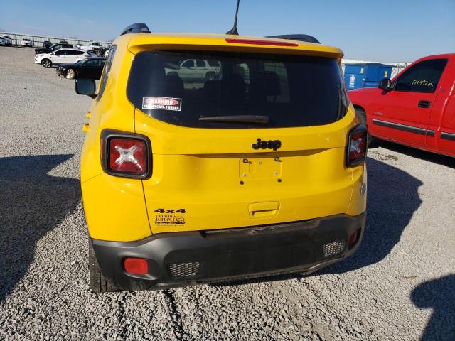 ZACCJBAB7JPH89720 - 2018 JEEP RENEGADE SPORT Դեղին լուսանկար 6