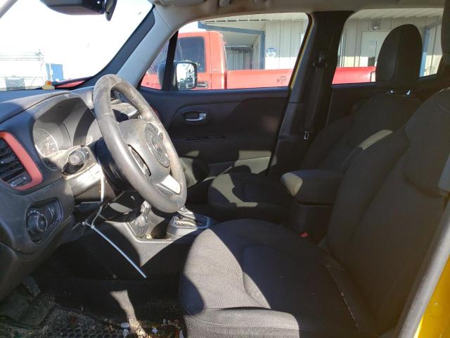 ZACCJBAB7JPH89720 - 2018 JEEP RENEGADE SPORT Դեղին լուսանկար 7