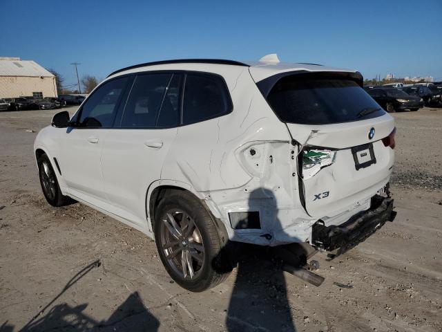 5UXTY5C09M9H85359 - 2021 BMW X3 XDRIVE30I WHITE photo 2