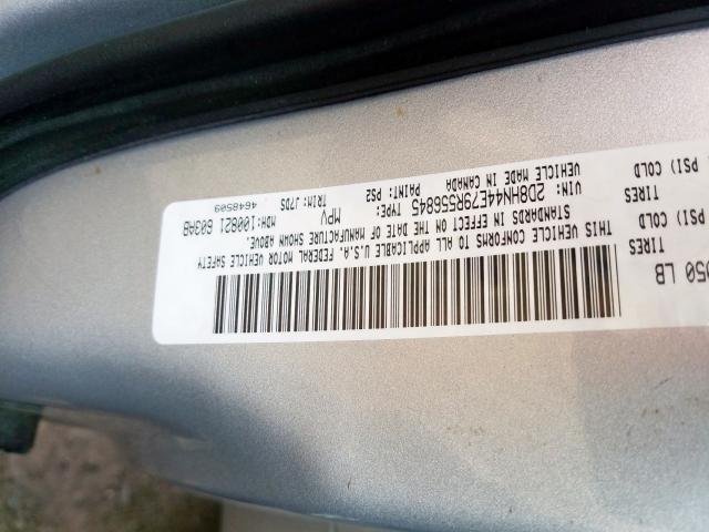 2D8HN44E79R556845 - 2009 DODGE GRAND CARAVAN SE  photo 10