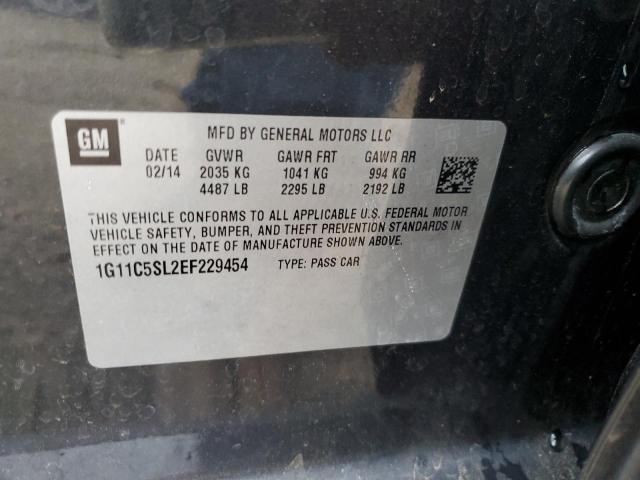 1G11C5SL2EF229454 - 2014 CHEVROLET MALIBU 1LT CHARCOAL photo 13