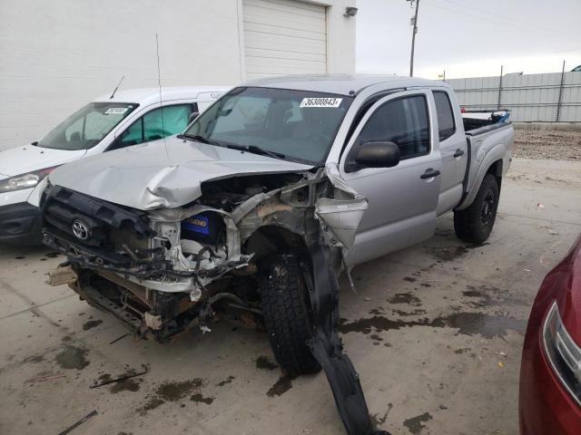 5TELU42N67Z363687 - 2007 TOYOTA TACOMA DOUBLE CAB SILVER photo 1