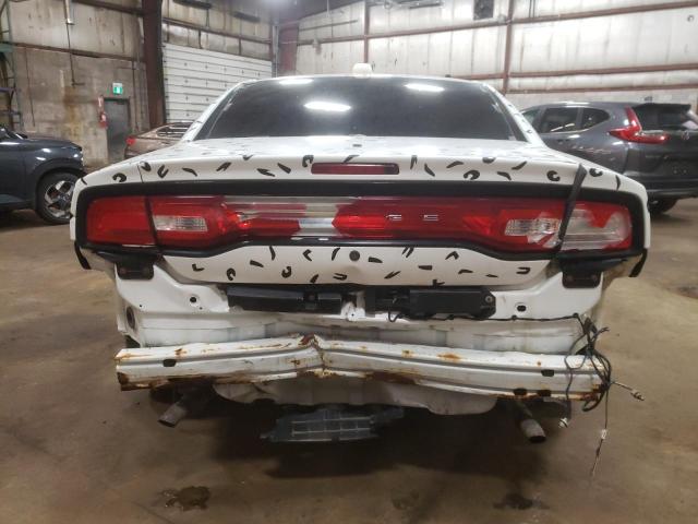 2C3CDXAG2EH144727 - 2014 DODGE CHARGER POLICE WHITE photo 6