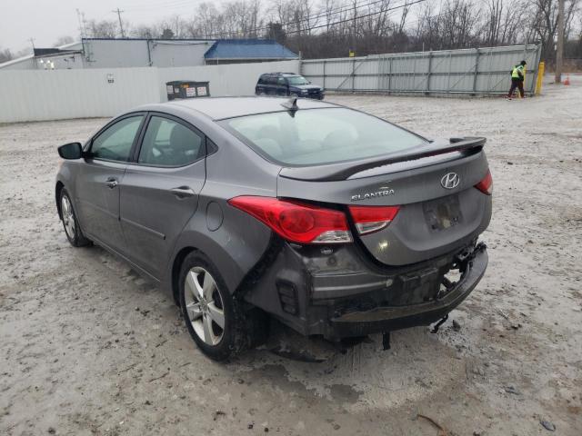 5NPDH4AE7DH410847 - 2013 HYUNDAI ELANTRA GLS GRAY photo 2