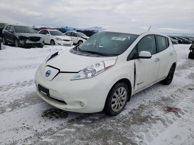 1N4AZ0CP5FC302853 - 2015 NISSAN LEAF S WHITE photo 1