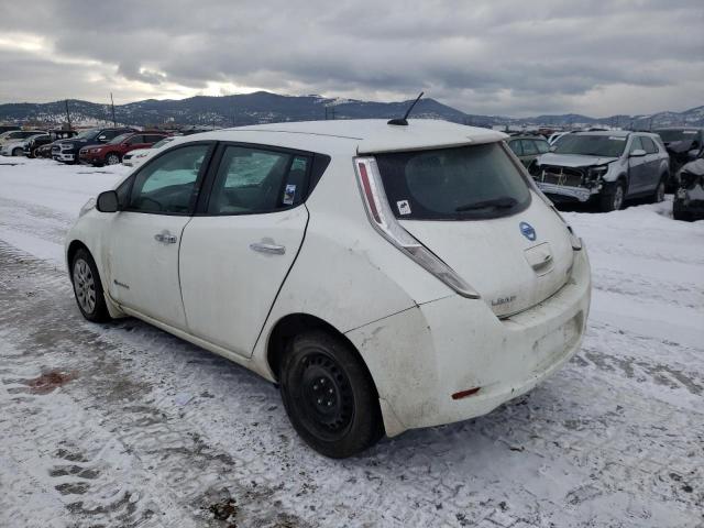 1N4AZ0CP5FC302853 - 2015 NISSAN LEAF S WHITE photo 2