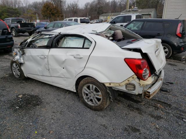 1G1JA5SH6C4144305 - 2012 CHEVROLET SONIC LS WHITE photo 2