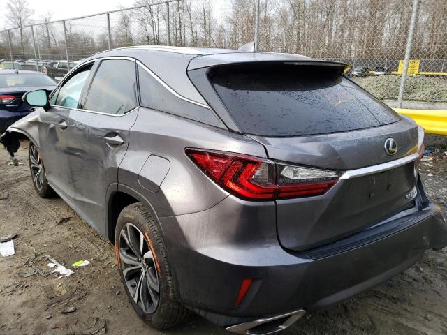 2T2BZMCA9HC065422 - 2017 LEXUS RX 350 BASE GRAY photo 2