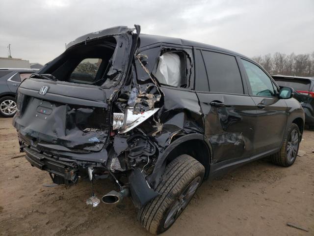 5FNYF8H55MB032725 - 2021 HONDA PASSPORT EXL შავი ფოტო 3