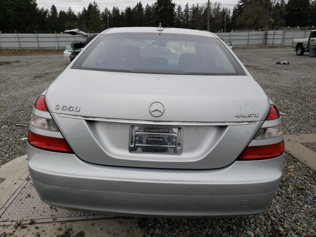 WDDNG86X67A118150 - 2007 MERCEDES-BENZ S 550 4MATIC SILVER photo 6