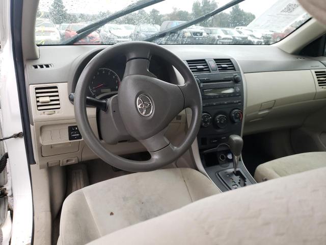 1NXBU40E69Z132083 - 2009 TOYOTA COROLLA BASE WHITE photo 8