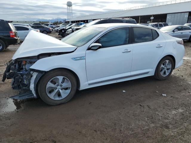 KNAGM4AD4G5095801 - 2016 KIA OPTIMA HYBRID WHITE photo 1