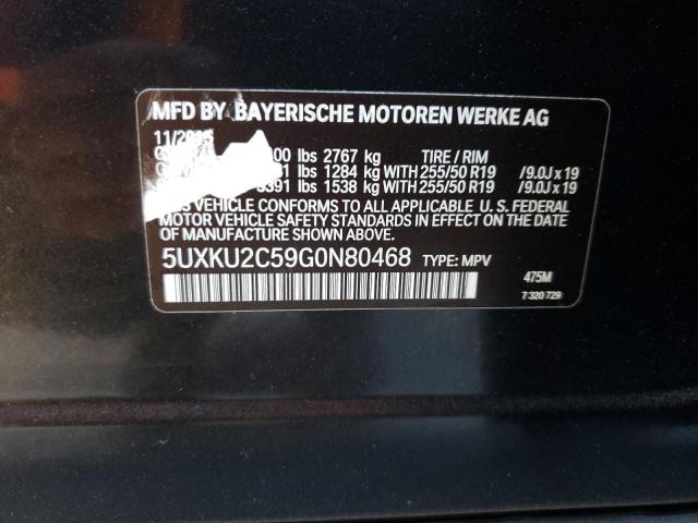 5UXKU2C59G0N80468 - 2016 BMW X6 XDRIVE35I BLACK photo 13