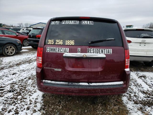 2A8HR54P88R654137 - 2008 CHRYSLER TOWN & COU TOURING 勃艮第红 照片 6