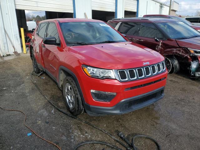 3C4NJCAB9HT647676 - 2017 JEEP COMPASS SPORT RED photo 4