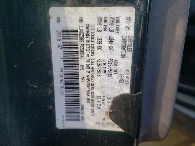 1J4GZ58S1PC589649 - 1993 JEEP GRAND CHER LAREDO 石墨色 照片 10